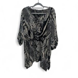 Maggie Barnes Women’s 3/4 Sleeve Stretch Blouse Plus Size 2X